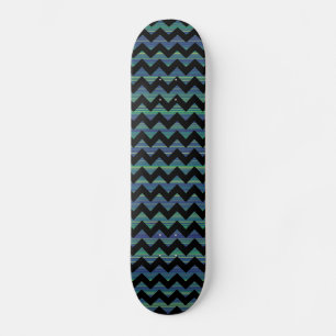 Skateboard rayas frescas de chevron