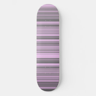 Skateboard Rayas grises moradas
