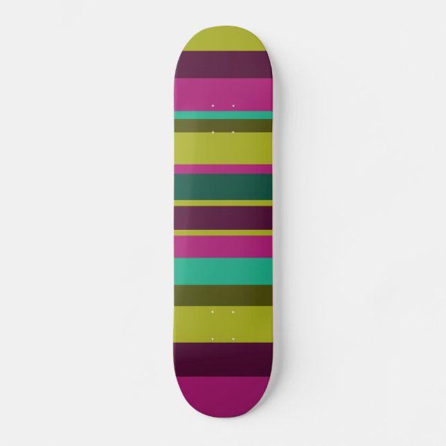 Skateboard Rayas irregulares 04 (Anverso)