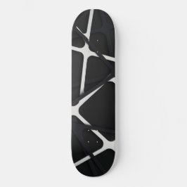 Skateboard Rayas negras 3D