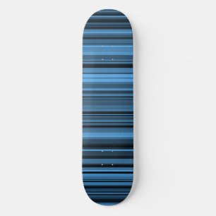 Skateboard Rayas Negras Azules