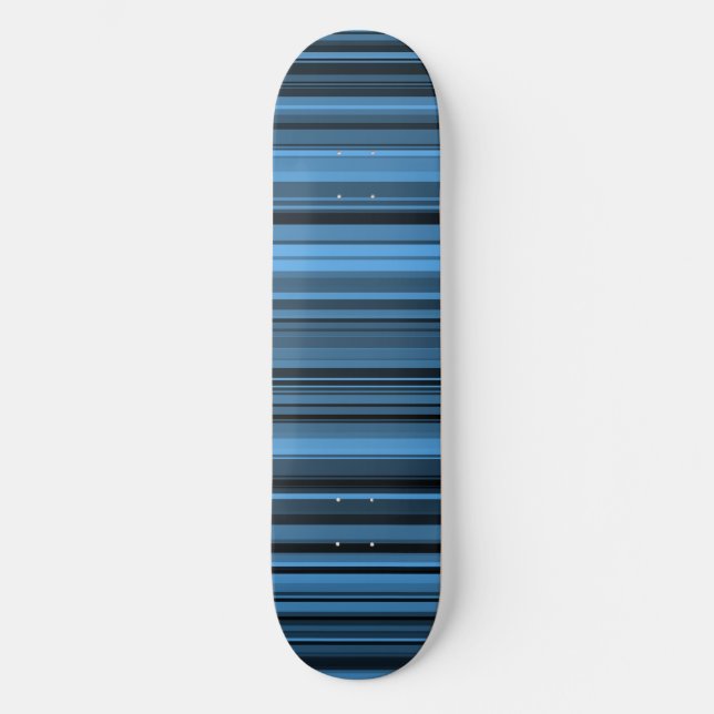 Skateboard Rayas Negras Azules (Anverso)