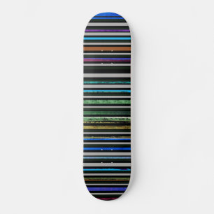 Skateboard Rayas negras para patinadores