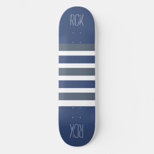 Skateboard Rayas Patrón personalizado monograma patines