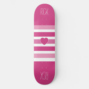 Skateboard Rayas Patrón personalizado monograma patines