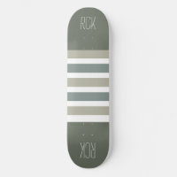 Rayas Patrón personalizado monograma patines