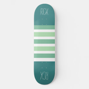 Skateboard Rayas Patrón personalizado monograma patines