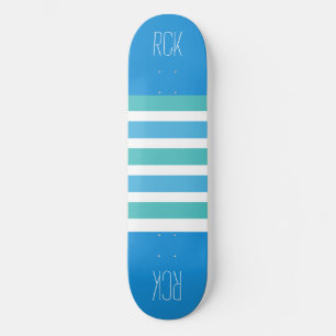 Skateboard Rayas Patrón personalizado monograma patines