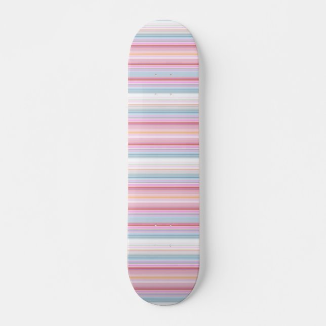 Skateboard Rayas puntiagudas blancas (Anverso )