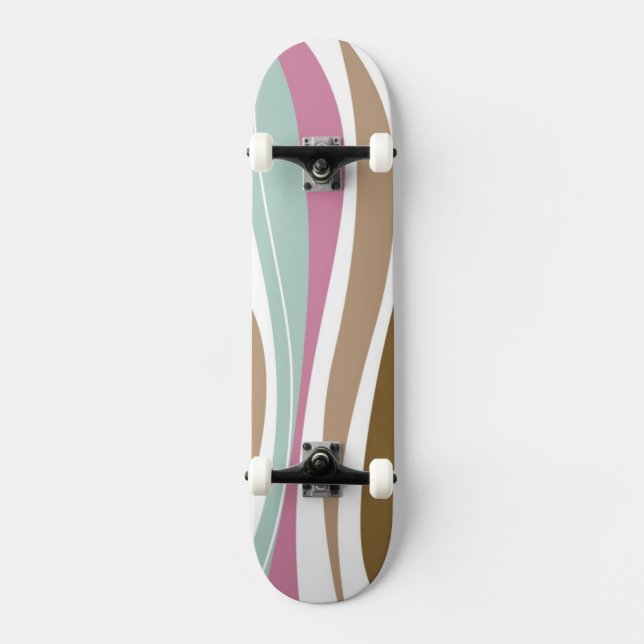 Skateboard Rayas retras (Anverso)