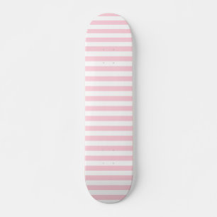 Skateboard Rayas rosadas y blancas de la generación milenial