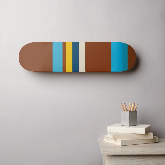 Skateboard Rayas suroeste 25 (Arte de pared (horz))