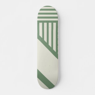 Skateboard Rayas triangulares en verde