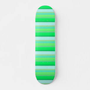Skateboard Rayas verdes aqua lindas