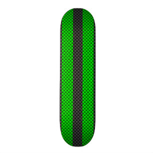Skateboard Rayas verdes de las Carreras del estilo de la