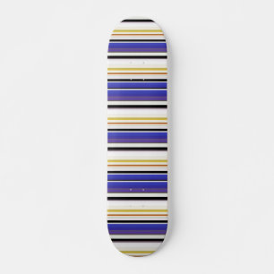 Skateboard Rayas violetas blancas