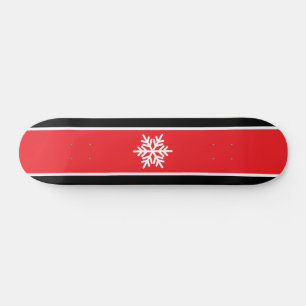 Skateboard Rayos de nieve brillante rojo negro franjas de Car