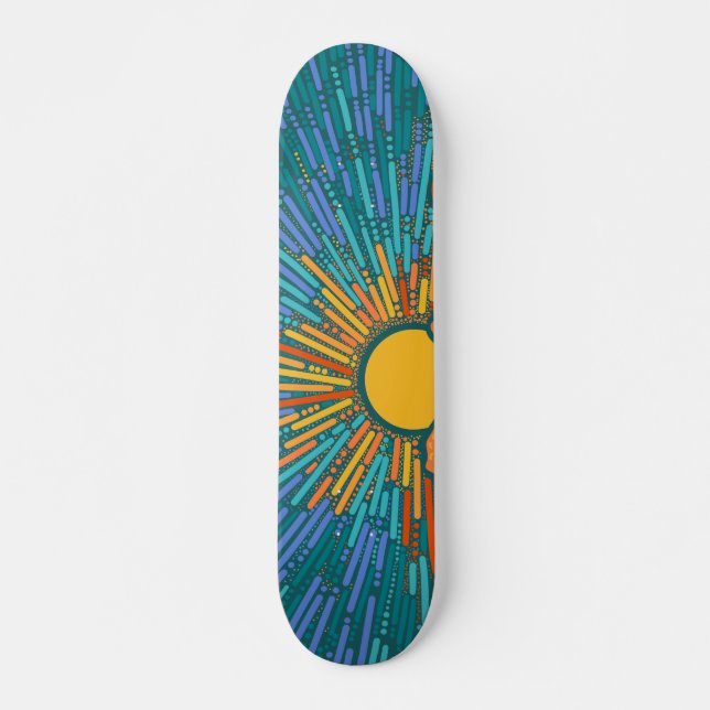 Skateboard Rayos del Sol (Anverso )