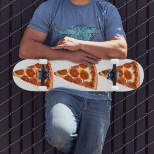 Skateboard rebanada de pizza de pepperoni clásica de Slippery