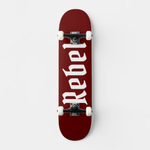 Skateboard Rebel maroon bg