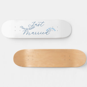 Skateboard Recién casados agregar nombre de la pareja fecha a