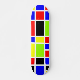 Skateboard Rectángulos coloridos 02