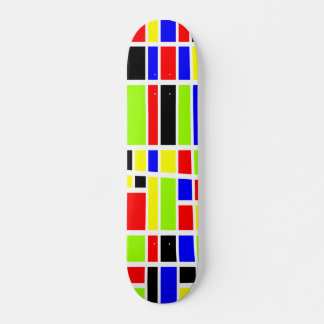 Skateboard Rectángulos coloridos 03