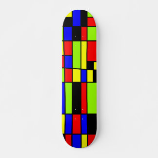 Skateboard Rectángulos coloridos 05