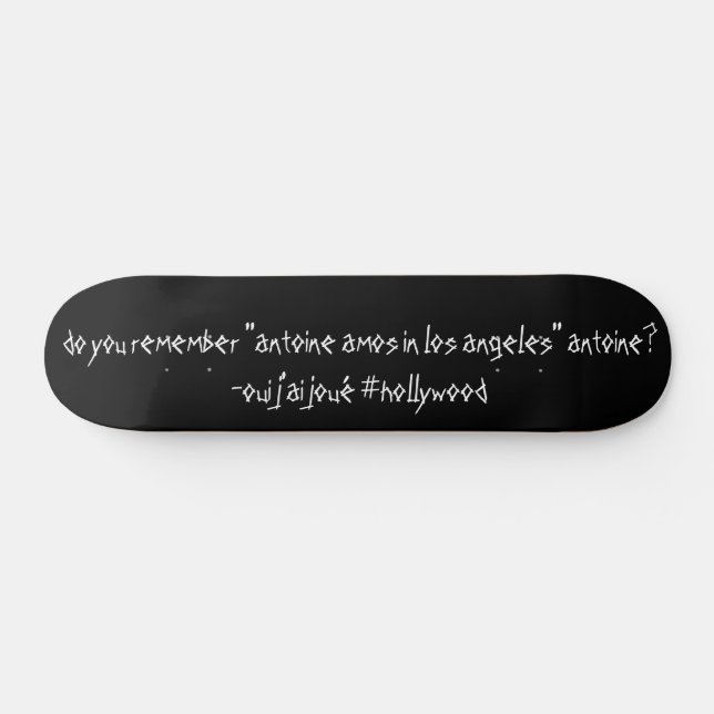 Skateboard ¿recuerdas "antoine amos in los angeles" anto? (Horz)