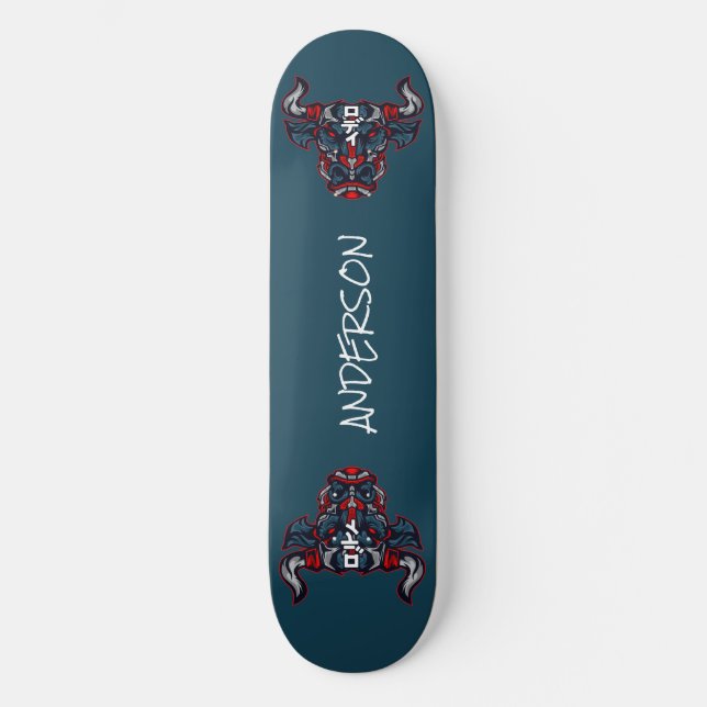 skateboard Red Bull Mecha personalizado (Anverso)