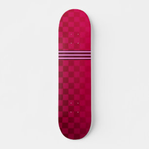 Skateboard Red Checkboard desenfadado