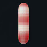 Skateboard Red Cottagecore Gingham Checks<br><div class="desc">Red Cottagecore Gingham diseño estético moderno</div>