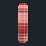 Skateboard Red Cottagecore Gingham Checks<br><div class="desc">Red Cottagecore Gingham diseño estético moderno</div>
