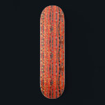 Skateboard Red del bosque de árboles de Birch<br><div class="desc">Una pintura abstracta en rojo de un bosque de álamos o abedules en rojo,  naranja y amarillo. Arte original de Nic Squirrell.</div>