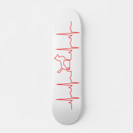 Skateboard Red Dog Heartbeat