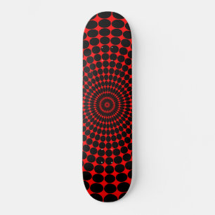 Skateboard Red Hypno