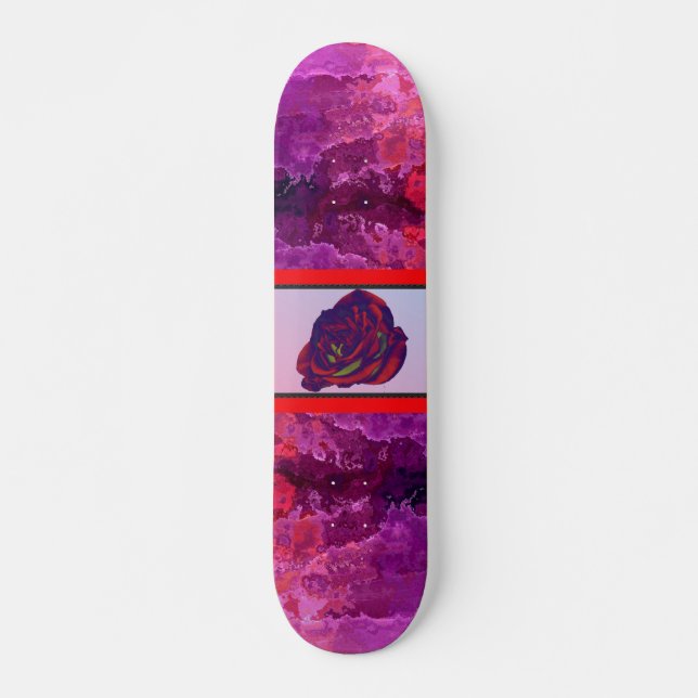 Skateboard Red Rose (Anverso )