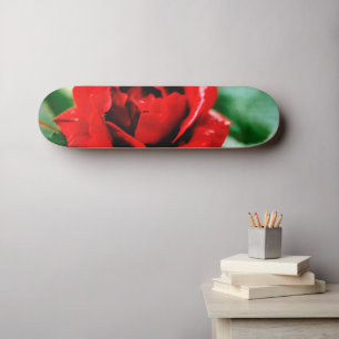 Skateboard Red Rose Love