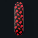 Skateboard Red Stars - Colores Personalizados<br><div class="desc">Estrellas rojas</div>