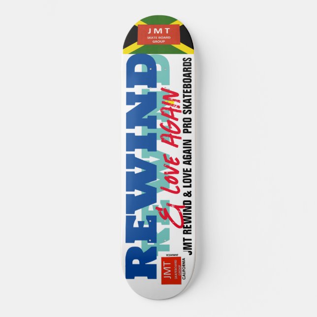 Skateboard REENVIAR Y AMAR DE NUEVO 8 Piscinas de 1/4" para s (Anverso)