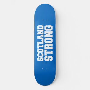 Skateboard Referéndum en Escocia sobre azul