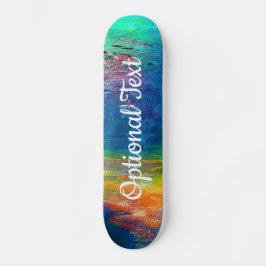 Skateboard Reflexiones florales sobre el agua
