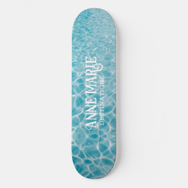 Skateboard Reflexiones personalizadas de los estanques acuáti (Anverso)