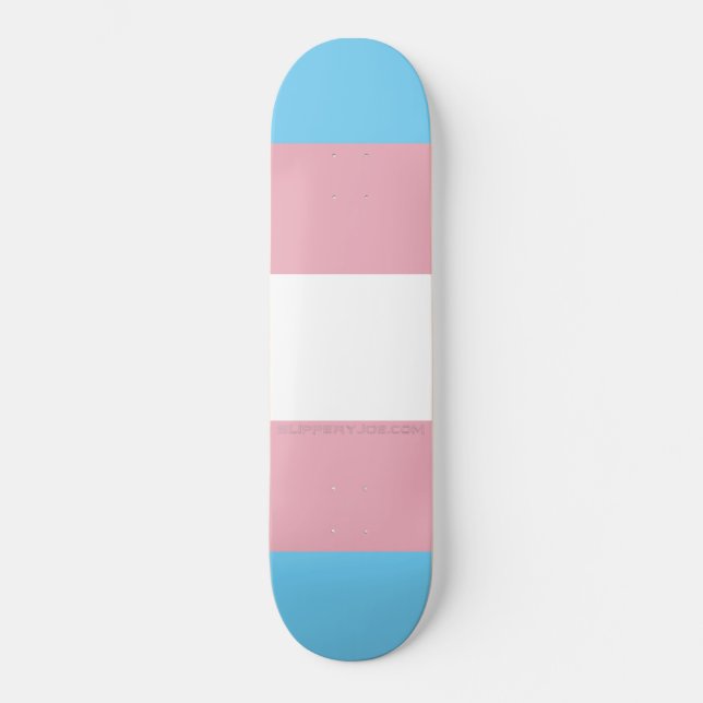 Skateboard Regalo artístico del orgullo transgénero de Slippe (Anverso)