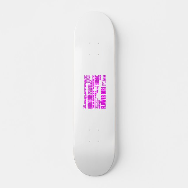 Skateboard Regalos divertidos para los Chicas de flores : Gra (Anverso )