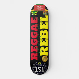 Skateboard REGGAE REBEL JMT JAMAICA 8 Placa de patinaje de 1/
