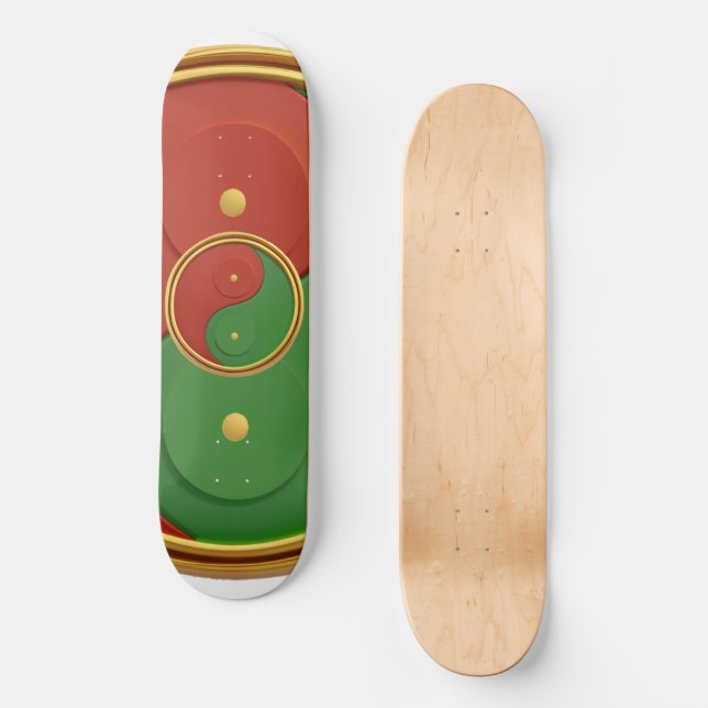 Skateboard Reggae Yin y Yang (Anverso)