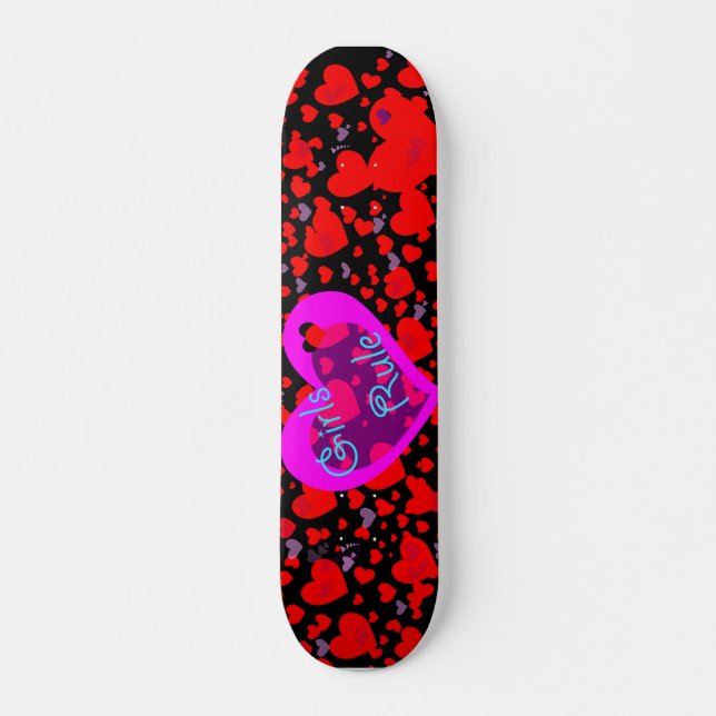 Skateboard Regla de los chicas (Anverso )