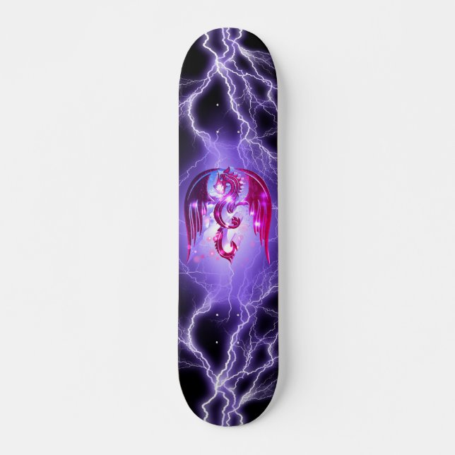 Skateboard Relámpago de Dragón (Anverso )