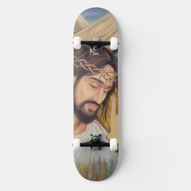 Skateboard Religión cristiana Jesucristo (Anverso)